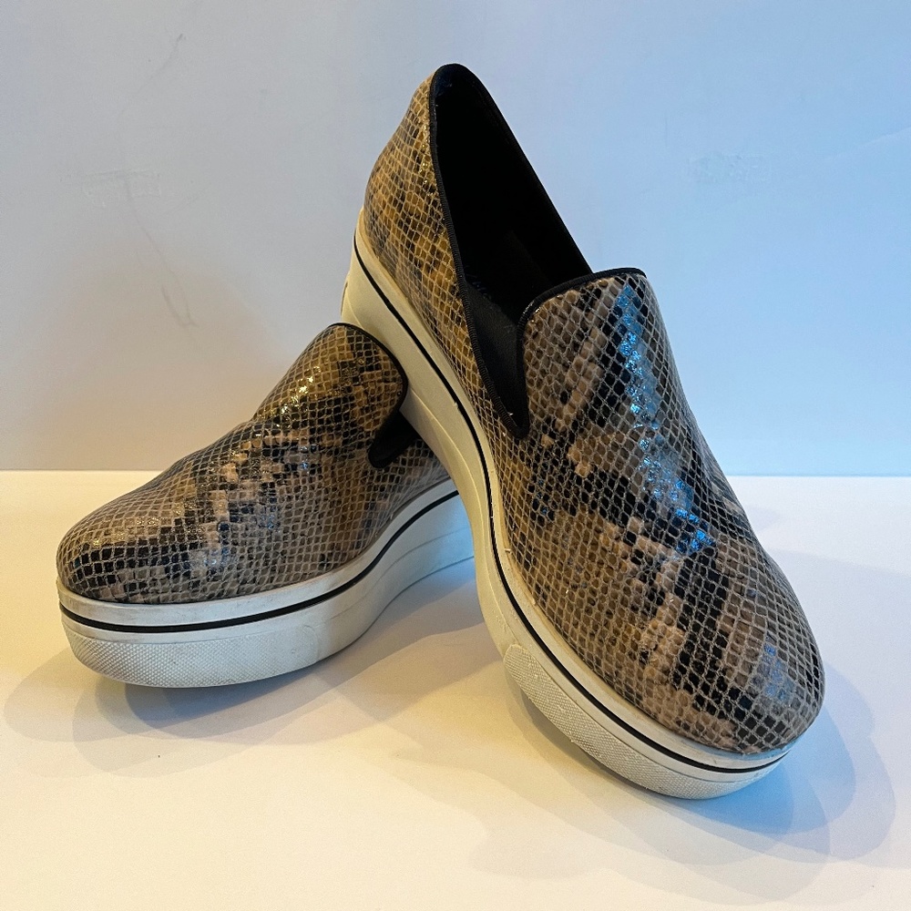 Stella McCarthy Platform Slip-on Shoes Faux Snakeskin US 11 / EU41